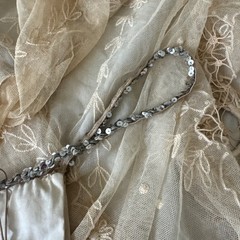 Vintage 1940s 1950s Silver Rhinestone Sequin Showgirl Bottoms Costume Hollywood