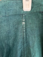 Stage West by Prior Juniors Green Cotton Shirt & Skirt Set Ruffled Hem 11/12