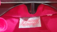 Vintage 1970s J.C. PENNEY Fashions fuchsia/hot pink blouse size 12