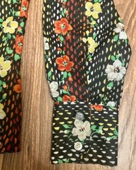 Vintage 1970’s Mod K-Mart Secretary Blouse Polyester Shirt Size 34 or Small EUC!