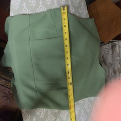 Vintage 60s 70s Double Knit Green Dress Suit Plaid Jacket 27w /St Patrick’s Day