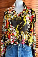 Vintage Shamis Floral Button Down 1970’s M/L