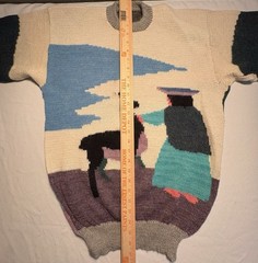 Vintage 80’s Novelty Peru Wool Pull Over Sweater
