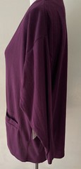 Plum Karen Scott Sweater Oversized Ribbed Cardigan Women’s Size PS NWT Retro 90s