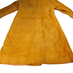 Vintage 60s 70s Bonnie Cashin Sills Gold Turn Lock Leather & Canvas Coat Jacket