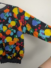 Vintage Sweatshirt Black Background Fruit Color Unique Design