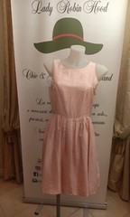 VINTAGE PINK SILK MIDI DRESS “MISCIÀ”