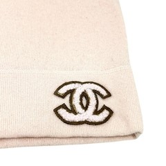 CHANEL Vintage 01A CC Mark Logo Long Sleeve Sweater Top #38 Pink Cashmere Knit