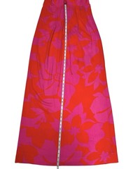 VNTG 70’s FUMI’S At WAIKIKI Floral Pattern Pink & Orange Maxi Dress Women’s XS/S