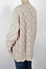 Vintage Claudia D Cream Sweater-Size Large