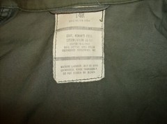 Vintage US Army Vietnam War Era Women’s Olive Green Field Jacket Size Large 14R