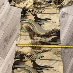 Vintage Alice Of California Earthy Tones Maxi Dress Size S / M Long Sleeve READ