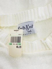 Vintage shirt lot, 1970 1980 deadstock sweater vest white teal red hood top L