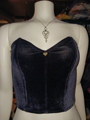 Vintage Black Large Lovable Bustier Strapless Bra Boning