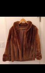 Vintage Milton-Bleam & Sons Sheared Beaver Fur Coat Brown