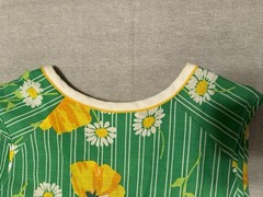 Vintage 60s 70s Komar house dress Floral USA made Patio Hostess Retro Summer