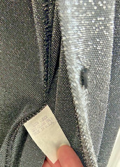NWT Vintage Bebe Moda 90s Y2K Bebe Moda Silver Lurex Metallic Shirt Small Glam