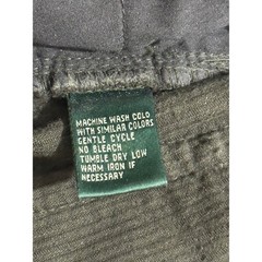 VTG Ralph Lauren Y2K Lauren Jeans Co Dark Green Corduroy Straight Leg Womens 12