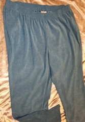 18, 34-46in Waist,VNTG, Allison Daley, Turquoise,Suede-Feel,29in Inseam,Pockets