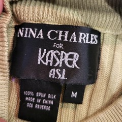Vintage Minimalist Fisherman Charles for Kasper A.S.L. Women’s Vintage 100% Spun