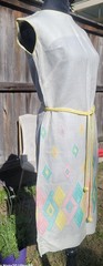 Vintage 60s Mod Mini Dress, Geometric Carnaby St, Youthquake Go Go Easter, Sz. 8