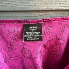Apt 9 Intimates XL Magenta Satin Floral Chemise Slip Dress Coquette Lingerie