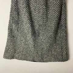 Vtg 70s MJ Seattle Womens XL Gray Mohair Wool Boucle A Line Skirt Made in USA