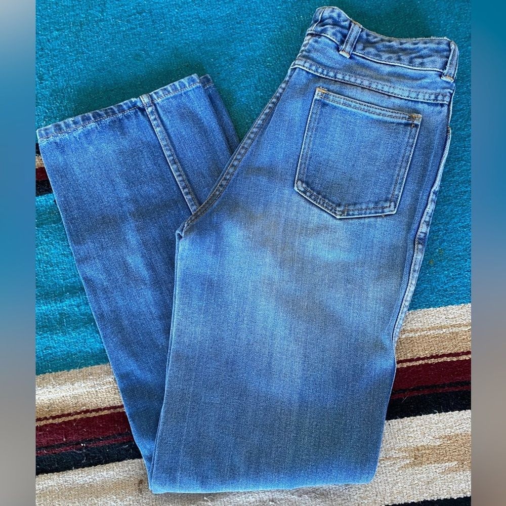 Vintage 1970’s Fancy That High Waisted Flare light Denim Jeans! 29/31.5