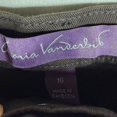 New Gloria Vanderbilt Amanda Slimming Classic Tapered Leg Pants size 16 Brown