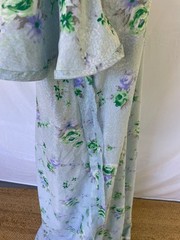 Lovely flowing vintage 70s floral maxi tea dress