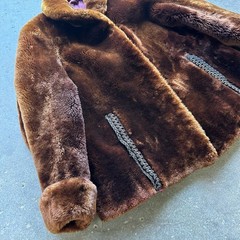 Vintage Annis Furs Brown Sheared Fur Coat Bradshaw Diehl 1950s Rare