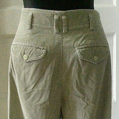 LIZ CLAIBORNE LIZSPORT Tan Pleated Altered Corduroy Pants Slacks Trouser 6