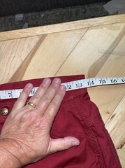 Women’s Vtg 1970s 80s Dee Cee Carpenter Jeans Pants Burgundy 27 Wst 38 H 32.5 In