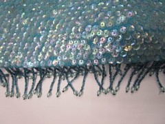 14 Beaded Sequin Vintage Sleeveless Shell Boxy 1960s Metal Zip Flapper Mermaid
