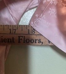 VTG 80s Joni Blair Romantic Lace Collar Pink Satin Dress Sz 7 Cottage Prairie