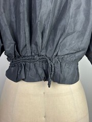 Antique Victorian dress bodice Silk Black Mourning Victorian Era