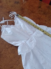 VTG Mid-century 1960s 1970s Candi Jones California Eyelet Prairie Maxi Dress XXS