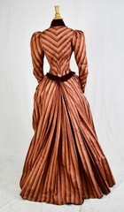 VICTORIAN FRENCH 2 PIECE VISITING DRESS WITH PARIS LABEL, 1890s