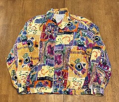 Vintage Pacific Silk Studio Clothing Company 100% Silk Jacket Small
