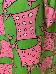 Late 60s/Early 70s Vintage Women’s Scarf Print Miss Bergdorf Trapeze Dress Sz S