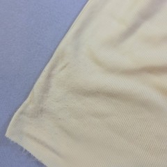 Vintage Personal Leslie Fay Ribbed Scoop Neck Top Yellow Distressed 70s 80s
