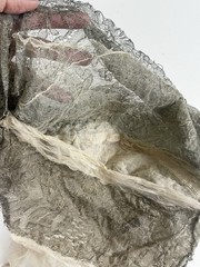 Antique Edwardian S Gold Lame Lace Blouse Salvaged Dress Fragment