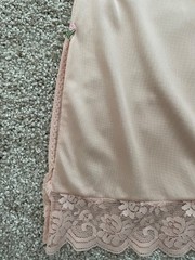 VTG Maidenform Chantilly Pink Half Slip with Lace Hem Size S 25 Inch Length