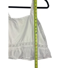 Djerf Avenue White Eyelet Button-Front Camisole