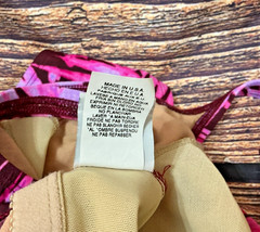 NWOT Vintage JAG Purple/Pink Palm Leaves One-Piece Swimsuit Size 6