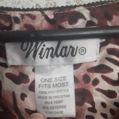Vintage Winlar One Size Cheetah Print Kaftan Lounge Worthy