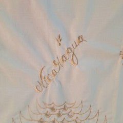 Vtg Handmade Ivory Nightgown M L Embroidered Nicaragua Cottagecore Loose Fit See