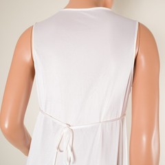 💖 VTG GILEAD Ivory Nylon Chiffon & Lace Peignoir Set Nightgown & Robe 32 USA