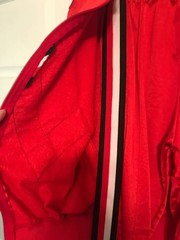 Cheerleader Sweats Sz M Red, White, Black, Jacket & Pants Set WARM UP SUIT