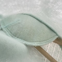 Liz Claiborne Petites Light Aqua Wool Angora Turtleneck Sweater Padded Size P